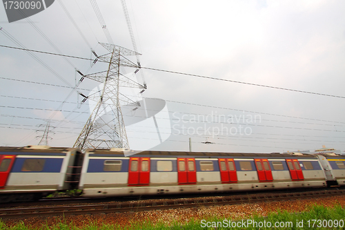 Image of Fast moving train 