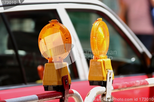 Image of Roadworks warning lantern