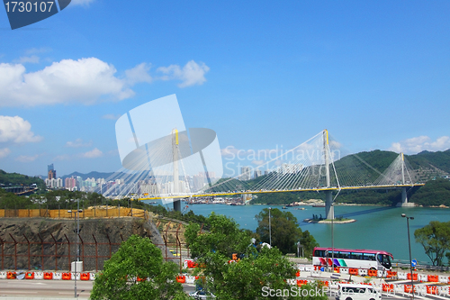 Image of Ting Kau Bridge at day time