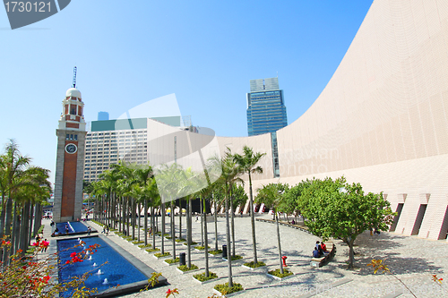 Image of Clock tower in Hong Kong at day