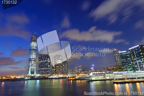 Image of Hong Kong skyline at dusk