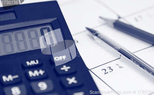 Image of Financial calculation on the table 