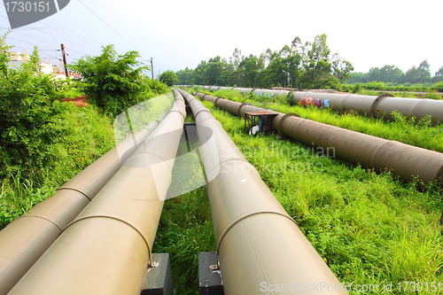 Image of Industrial machines and pipes in a power plant