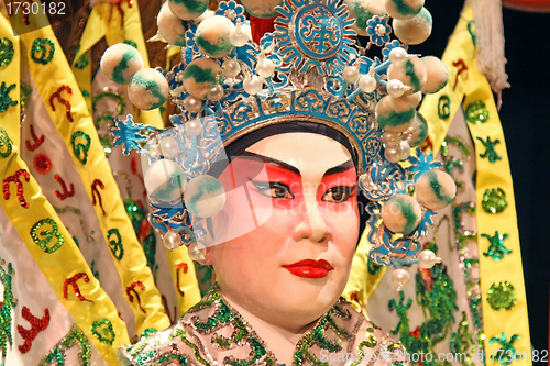 Image of Cantonese opera dummy close-up.