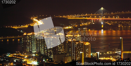 Image of Hong Kong downtown at night