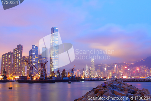 Image of Hong Kong night view