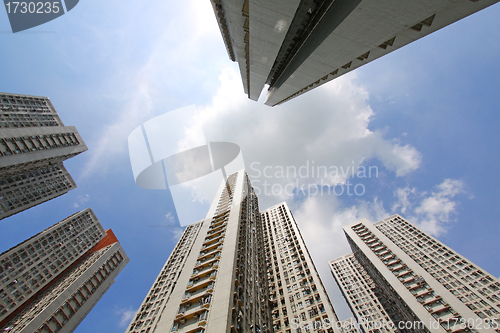 Image of Hong Kong apartment blocks