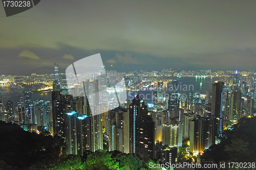 Image of Hong Kong at mid night