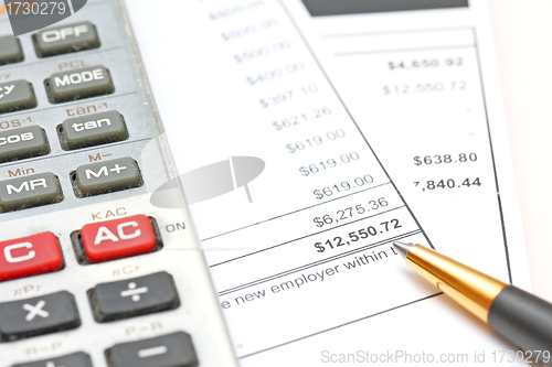 Image of Accounting and charts