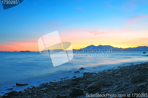 Image of Sunset along the coast