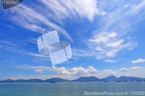 Image of Beautiful seascape along the coastline in Hong Kong