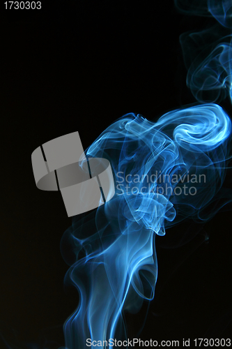 Image of Abstract smoke isolated on black 