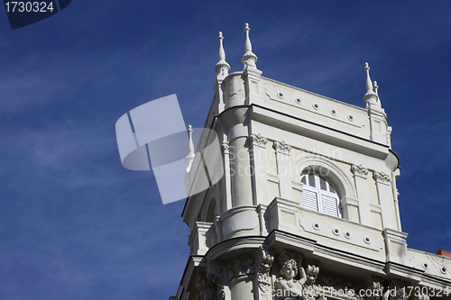 Image of White top of building
