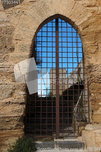 Image of Barred gate of medieval castle