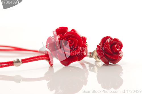 Image of Red rose jewelry