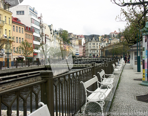 Image of River bank in Karlovy Vary