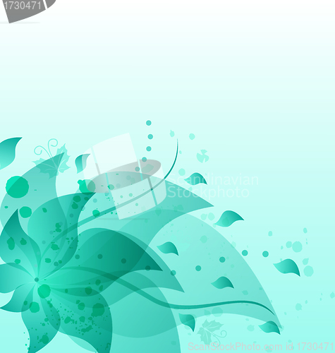 Image of Abstract vintage floral background with copy space