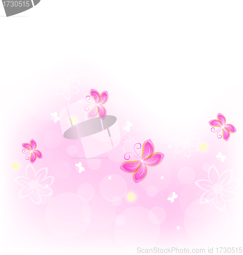 Image of Abstract nature background with butterfly for design celebration
