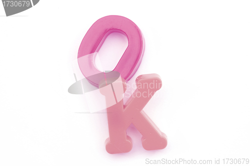 Image of Close-up of letters. Great details !