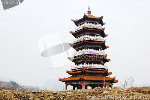 Image of Chinese ancient pagoda