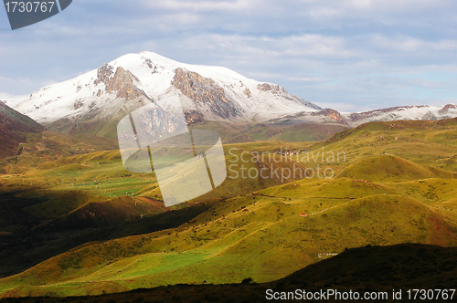 Image of Snow-capped mountains