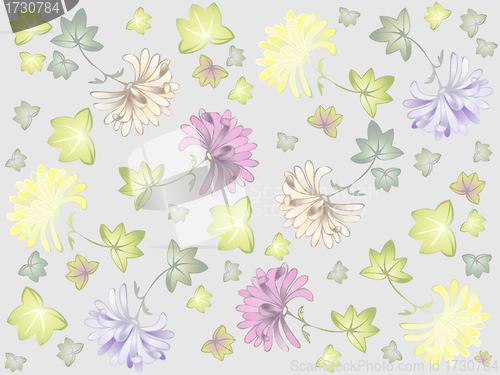 Image of Seamless background. Illustration daisies.