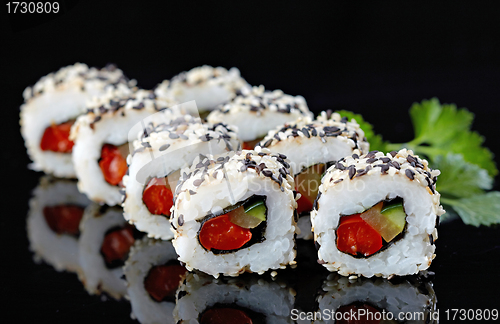 Image of vegetarian sushi