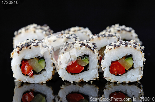 Image of vegetarian sushi
