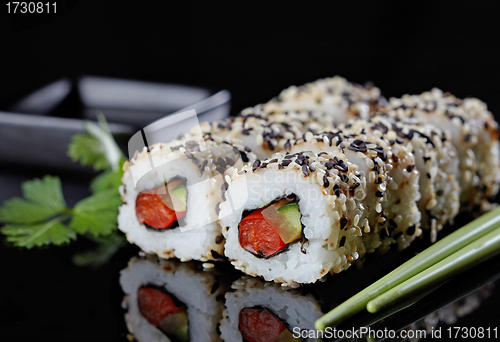 Image of vegetarian sushi