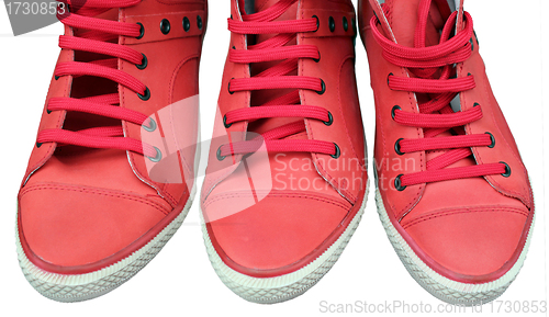 Image of Three Red Shoes