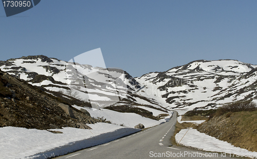 Image of Norwegian mountain road