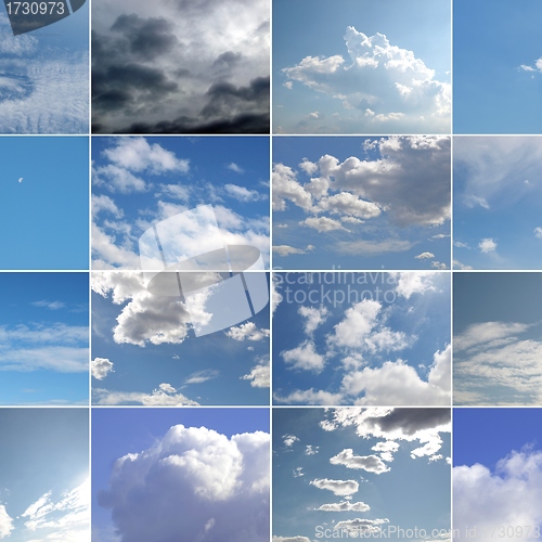Image of Blue sky collage