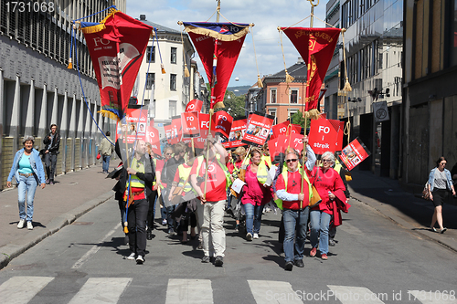 Image of Marching strikers