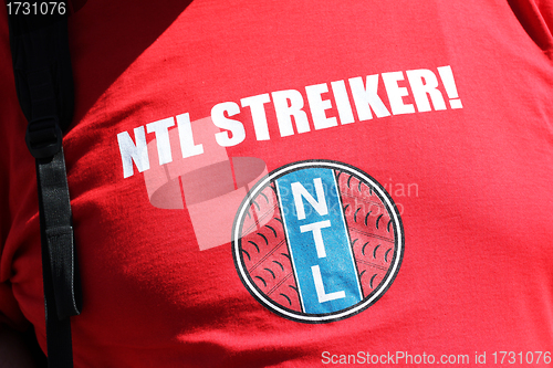 Image of NTL on strike