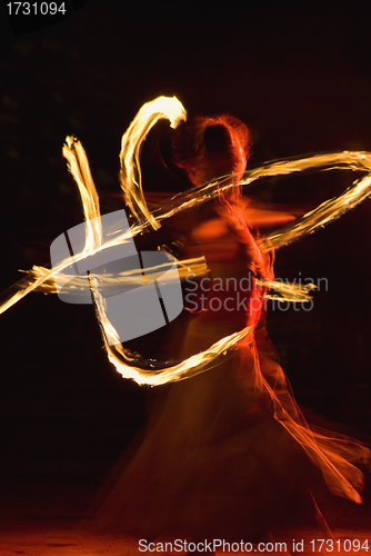 Image of fire dance