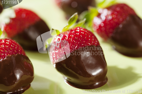 Image of chocolate dipped strawberries