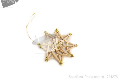 Image of traditional christmas decoration isolated on white background