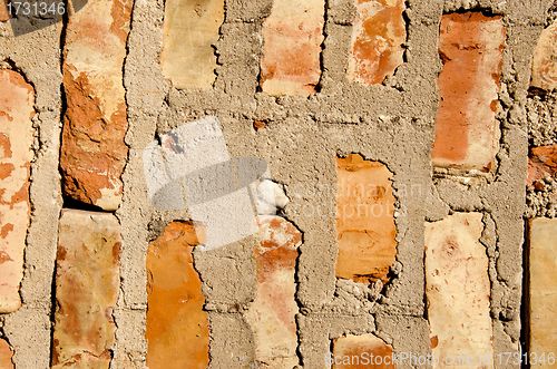 Image of Red brick wall. 