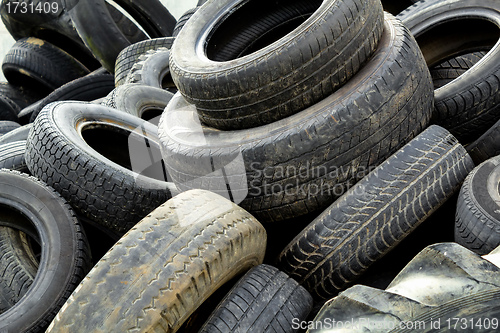 Image of Pile of old tires