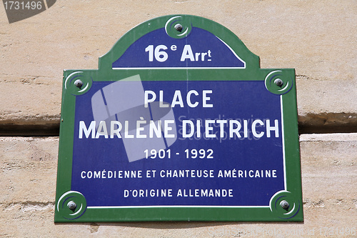 Image of Paris - Marlene Dietrich square