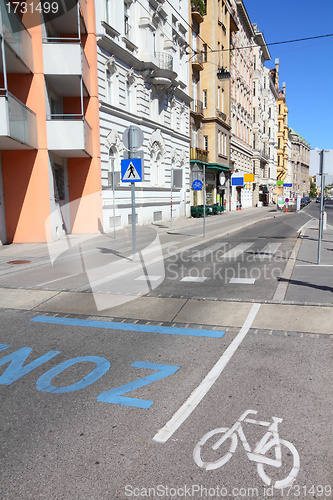 Image of Vienna cycling lane