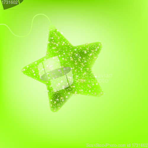 Image of Cute christmas star background. EPS 8