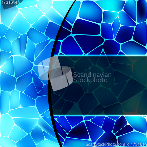 Image of Stained glass design template. EPS 8