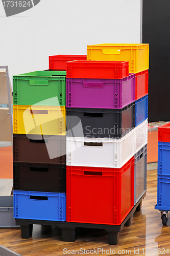 Image of Colourful crates