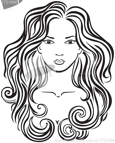 Image of Beautiful girl's face