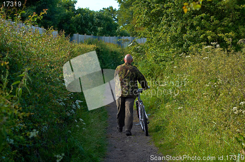 Image of Tired Cyclist