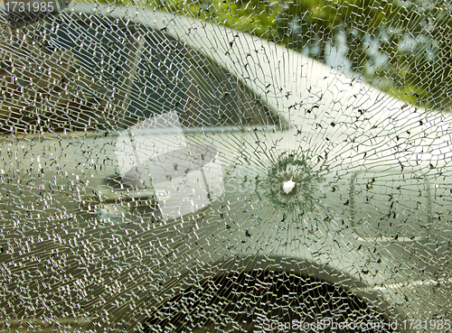 Image of Broken Car Glass 