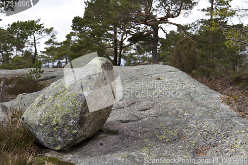 Image of stone on rock