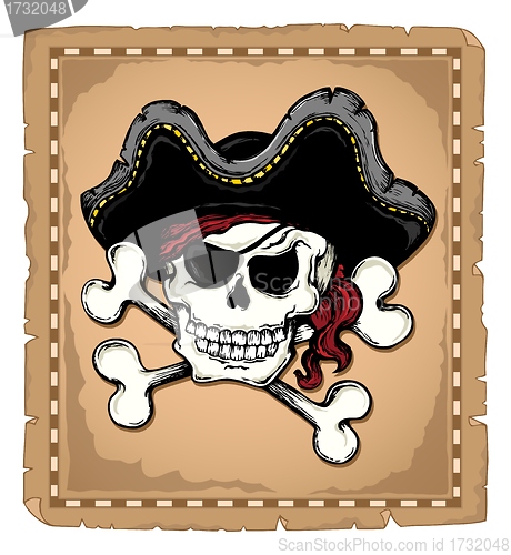 Image of Vintage pirate skull theme 2