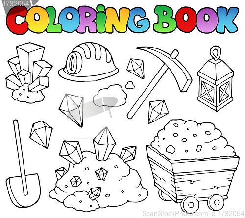 Image of Coloring book mining collection 1